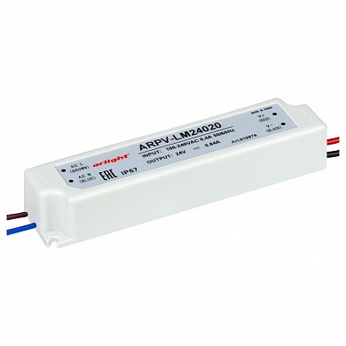 Блок питания Arlight ARPV-LV24020-A (24V, 0.8A, 20W)