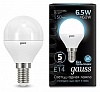 Лампа светодиодная Gauss LED Globe E14 6.5Вт 4100K 105101207