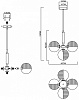 Люстра на штанге EVOLUCE Aveiro SLE1096-203-05