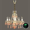 Люстра подвесная Artglass ROSANA V. VINO LIGHT GREEN