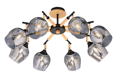 Люстра Nuolang 4714/8 BK+FGD