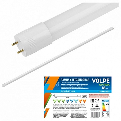 Лампа светодиодная Volpe Optima G13 24Вт 4000K LED-T8-24W/NW/G13/FR/FIX/O рукав