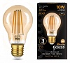 Лампа светодиодная Gauss Filament E27 10Вт 2400K 102802010