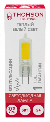 Лампа светодиодная Thomson G4 COB G4 3Вт 3000K TH-B4216