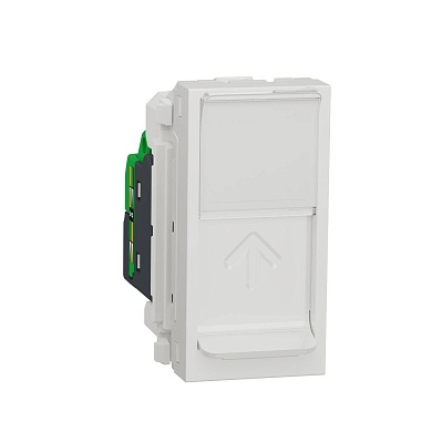 Розетка компьютерная RJ45 Schneider Electric Unica Modular Cat. 6 UTP NU341418