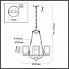 Подвесная люстра Lumion Riverly 6524/4