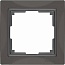 Рамка Snabb Basic на 1 пост серо-коричневый WL03-Frame-01 4690389099038