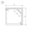 Профиль накладной Arlight SL-KANT-H16-2000ANOD 023723